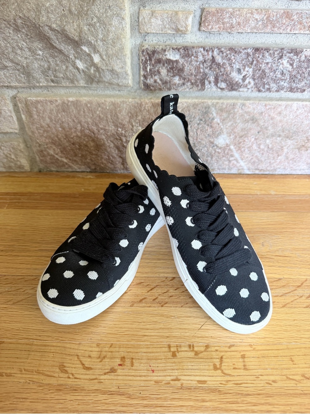 Kate Spade Black and White Polka Dot Sneakers